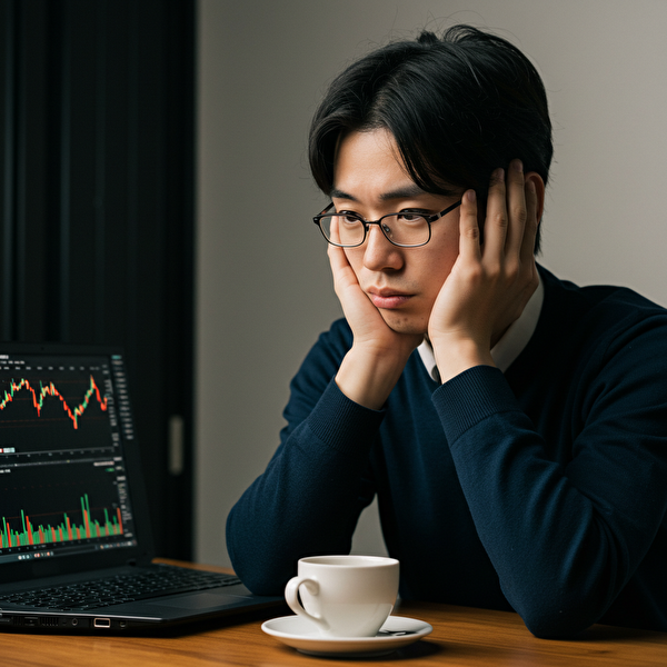 サポートを必要としているFX初心者の悩みと希望が表れたイメージ