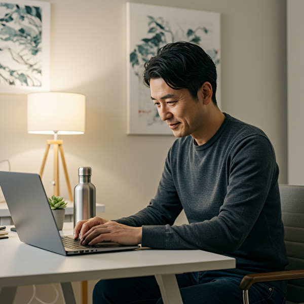 トレードに明るい兆しを感じ始めた日本人男性トレーダー