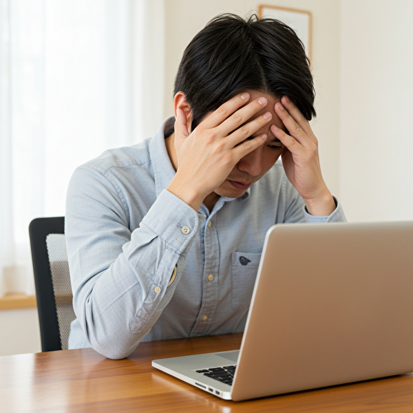 スワップ狙いで投資して後悔する日本人男性の姿