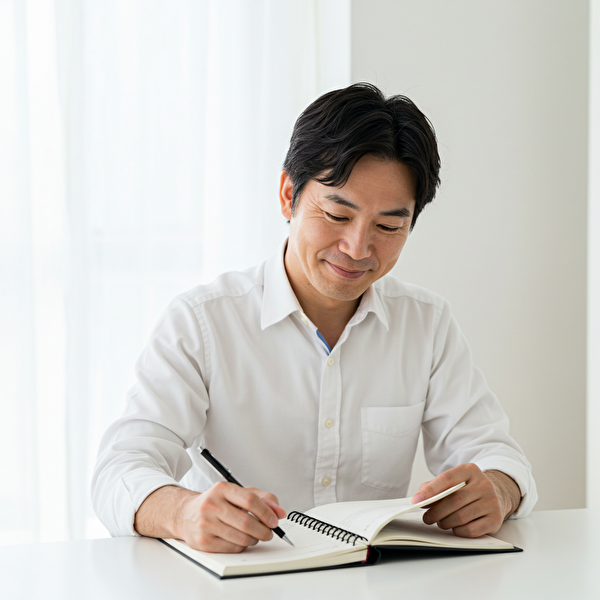 設定ミスを見直して安心した日本人男性｜トラリピ運用の改善後に再現性のある成功を感じる姿