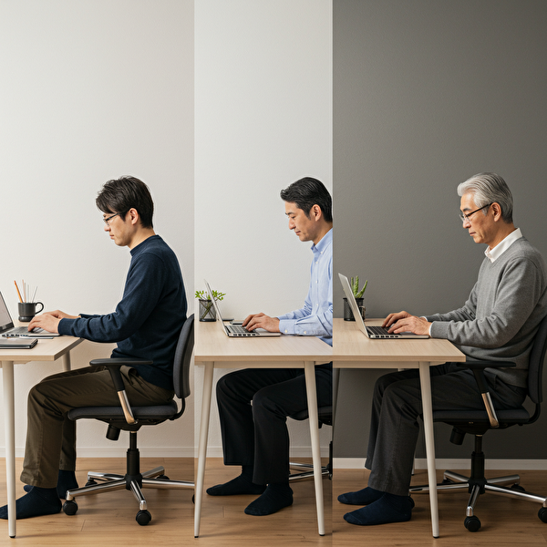 短期・中期・長期の運用スタイルごとに異なるFX自動売買ツールを利用する日本人男性3名を描いた比較イメージ図。読者が自分のスタイルに合った戦略を見つけやすくなる視覚構成。