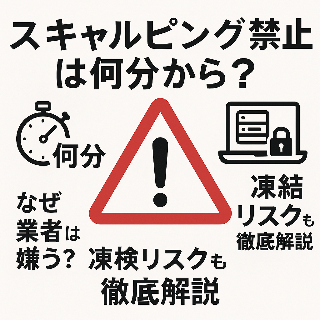 スキャルピング禁止は何分から？なぜ業者が嫌うのか徹底解説【2025年版】 - FXスキャルピング手法のマスターへ：1年未満のトレーダーの挑戦と成功への道