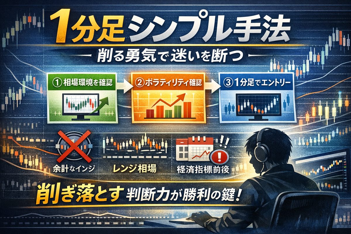 1分足シンプル手法｜迷わず使えるFXスキャルの基本構文と注意点 - FXスキャルピング手法のマスターへ：1年未満のトレーダーの挑戦と成功への道