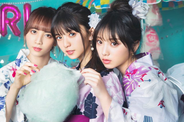 ファストファッションブランド『GRL(グレイル)』で齋藤飛鳥、佐藤楓、与田祐希が浴衣姿を披露