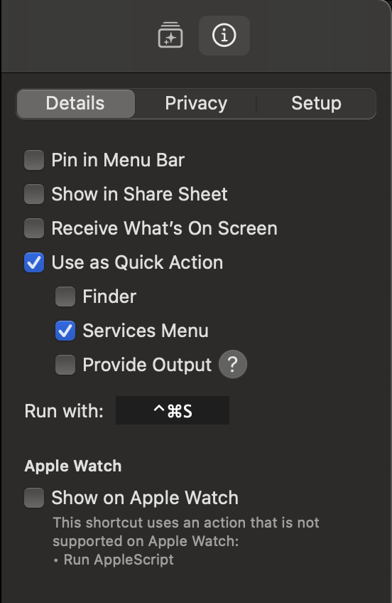 任意のショートカットキーを割り当てる