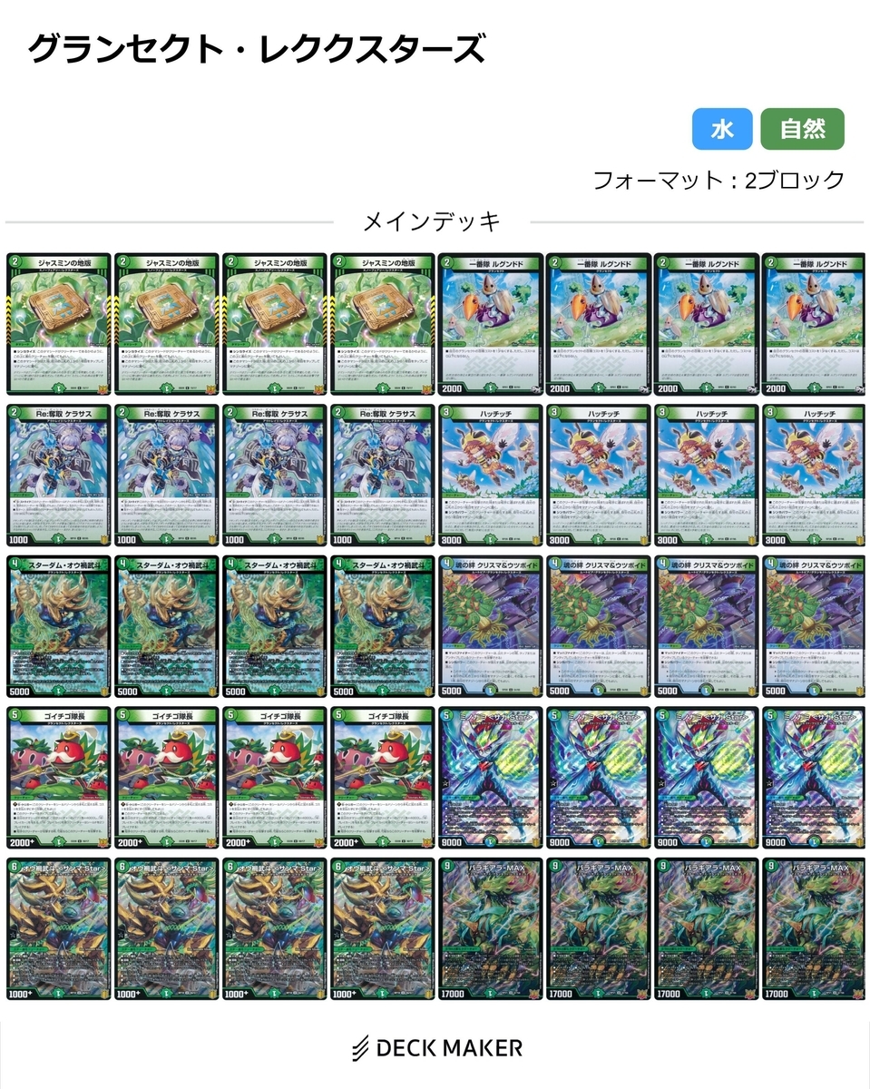 グランセクトへの入門とデッキ解説～レクスターズ編～ - 虫の巣