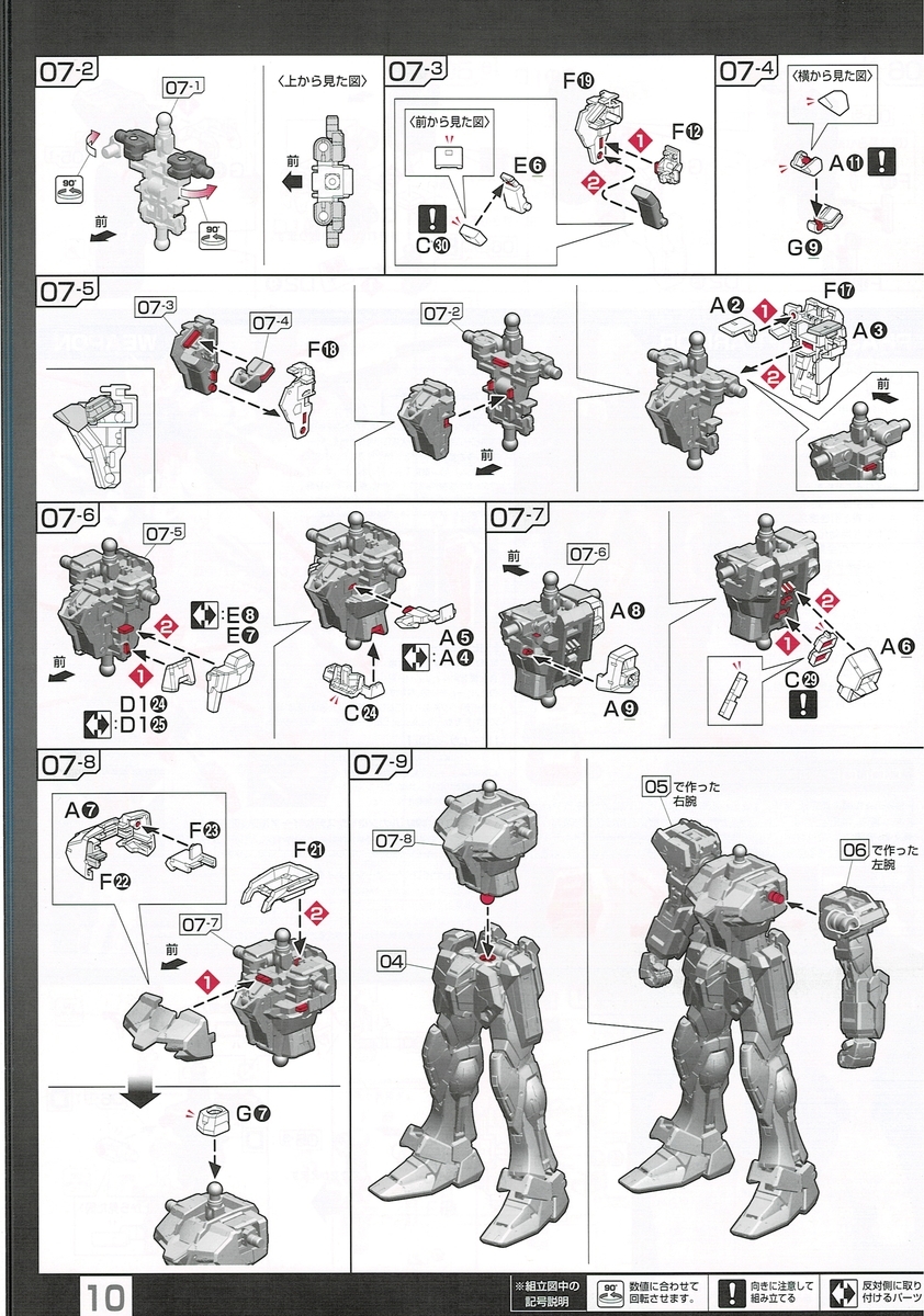 ストライクガンダム 組み立て説明書