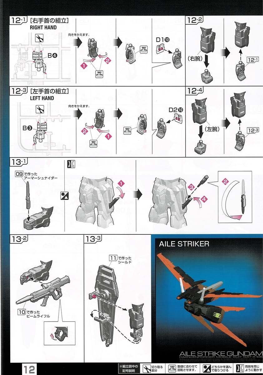 ストライクガンダム 組み立て説明書