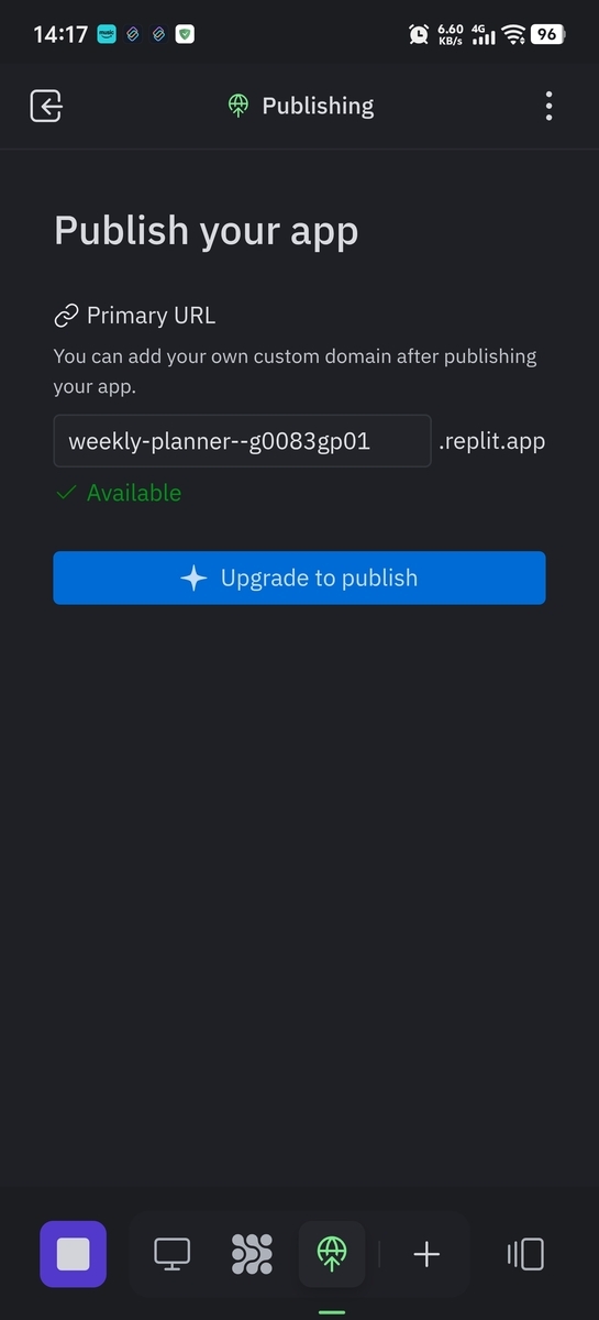 Replit Mobileの有料プラン案内