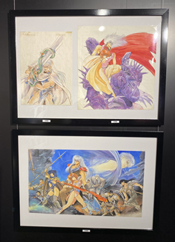 アニメムック　付属品付)BASTARD!! EXHIBITION!! 額入り複製原画【B】 BASTARD！！(バスタード)未使用 改訂版 萩原一至 同人作品
