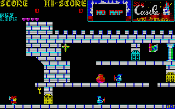 〇Gb右1276 昭和レトロ キャッスルエクセレント PC-8801 Castle EXCELLENT for PC-8801 (1985) - YouTube