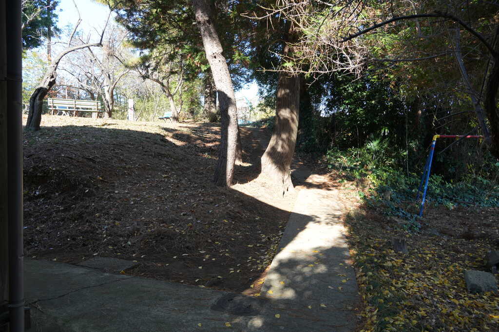 大野町天神神社社殿右後ろから境内奥