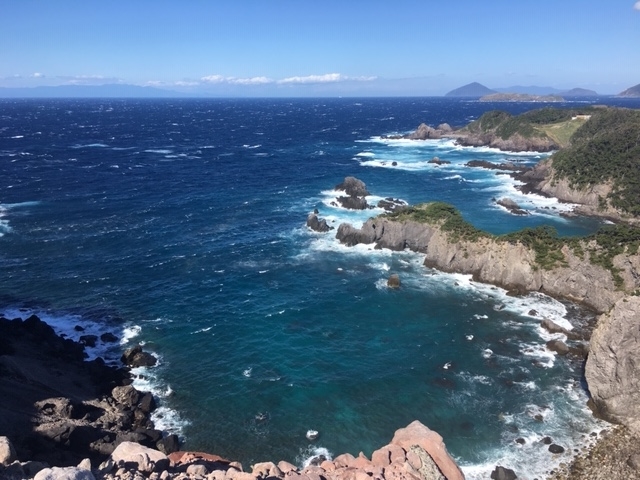 式根島の展望台からの風景