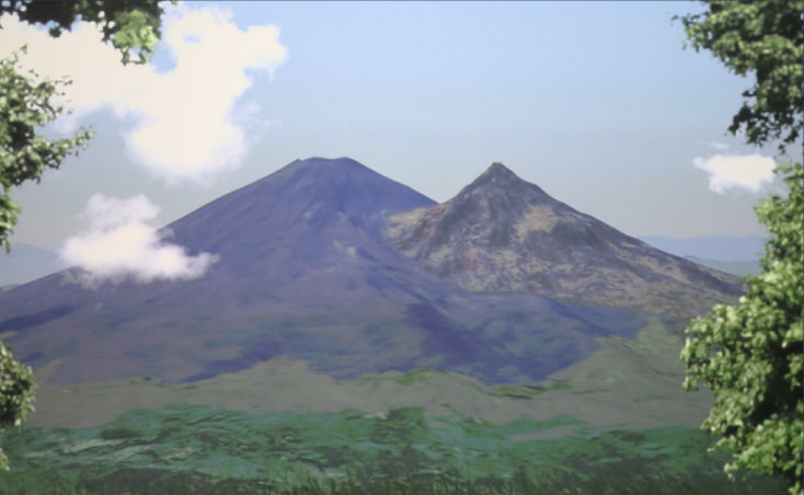 ふたつ山の富士山