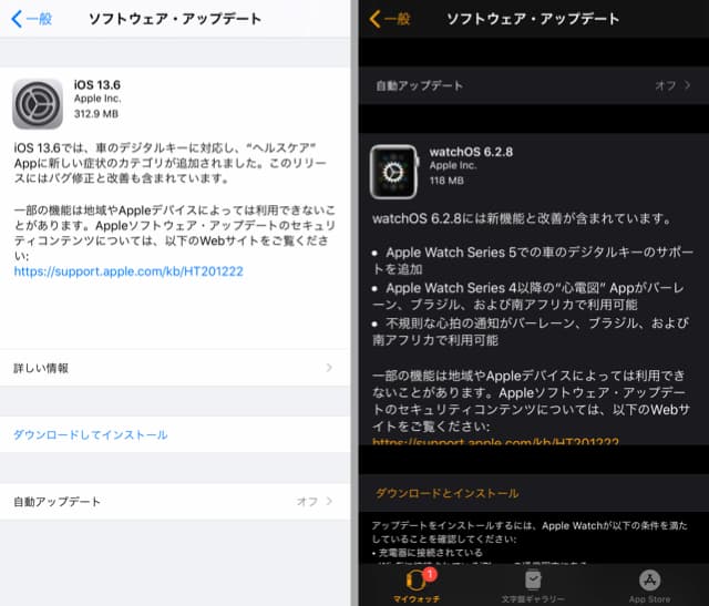 watchOS 6.2.8のイメージ02