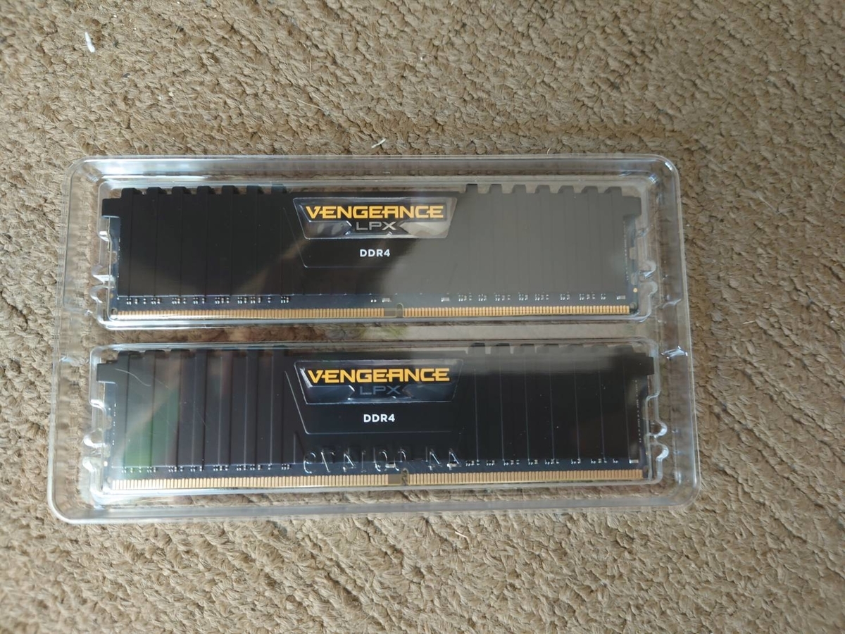 デスクトップPCのメモリを16GB→32GBに交換（CORSAIR