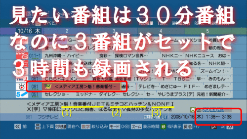 フジテレビの地デジのEPGが最低すぎる。作ってるやつは今すぐ廃業して