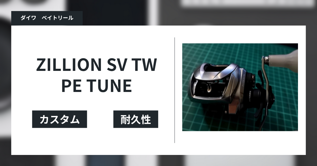 ZILLION SV TW インプレ&カスタムの魅力 - gagarablog's