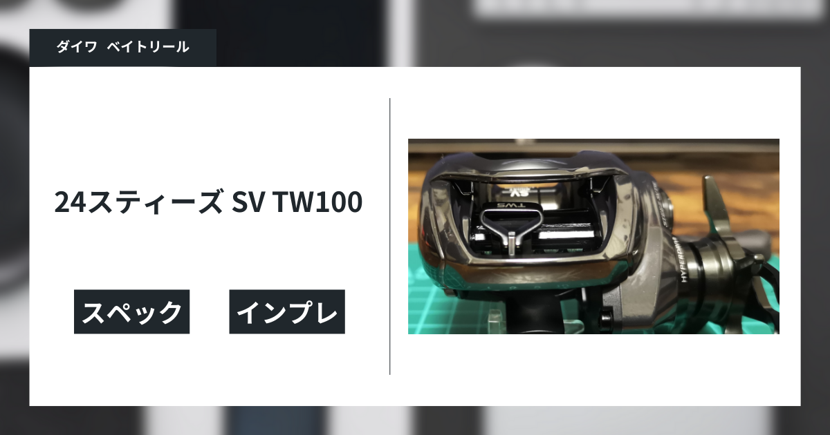 24スティーズ SV TW100 インプレ - gagarablog's
