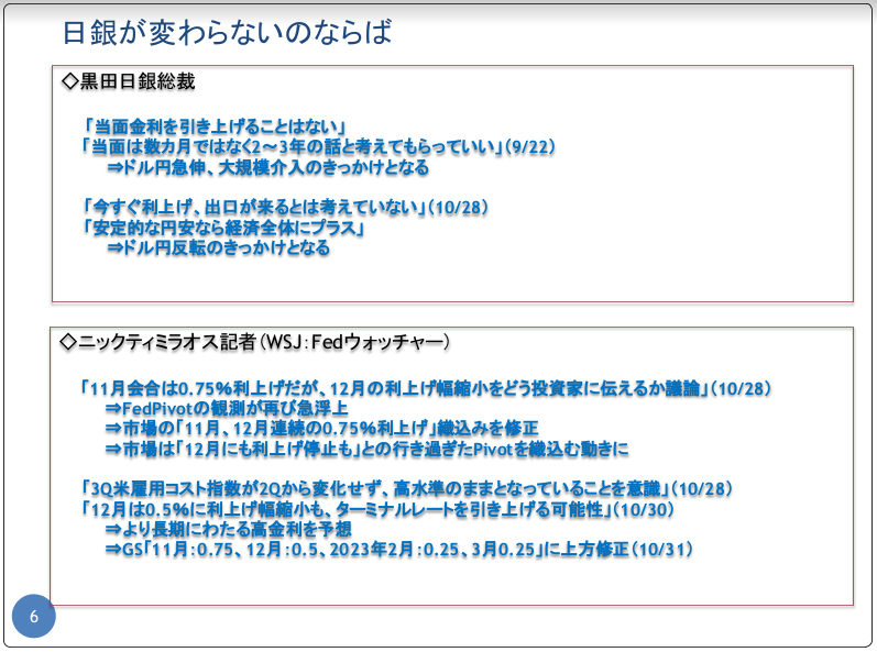 11月の経済見通し