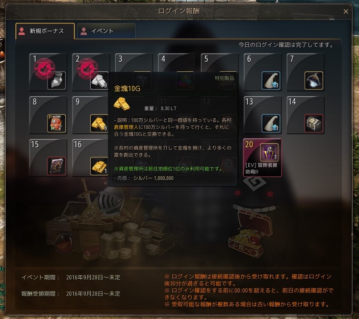 黒い砂漠 その8 初期防具について Cerezoのゲームメモ