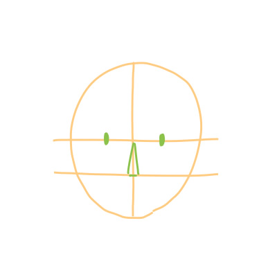 カンタンに絵が上達する、顔の描き方2（ピーチ姫）