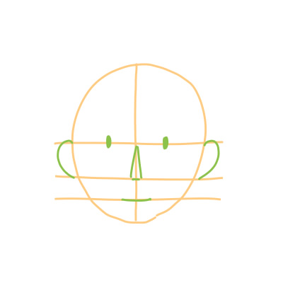 カンタンに絵が上達する、顔の描き方4（ピーチ姫）