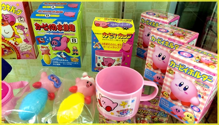 カービィの水鉄砲とマグカップ