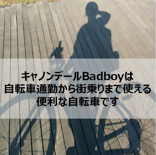 自転車に乗って音楽をきく