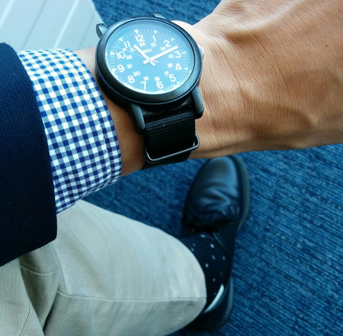 タイメックス べっ甲 オーバーサイズキャンパー タイメックス べっ甲