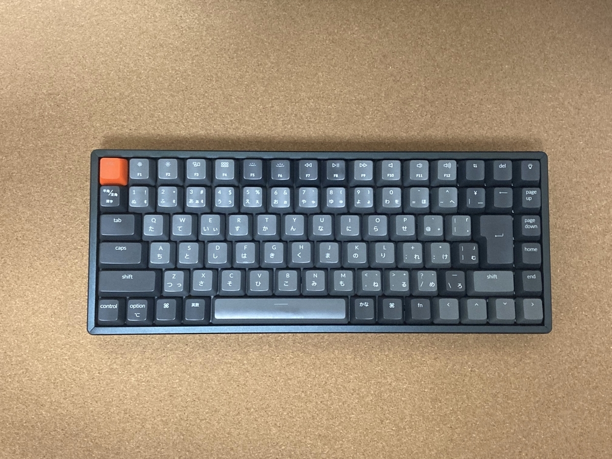 keychron K2 茶軸】Macbookにぴったりな質感よくクールな