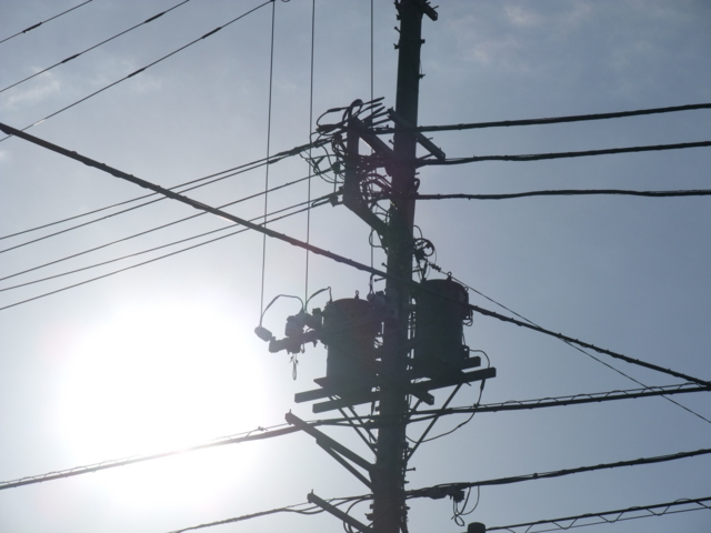 個別 電柱と太陽 の写真 画像 全画像著作権フリー商用可です ご自由にどうぞ