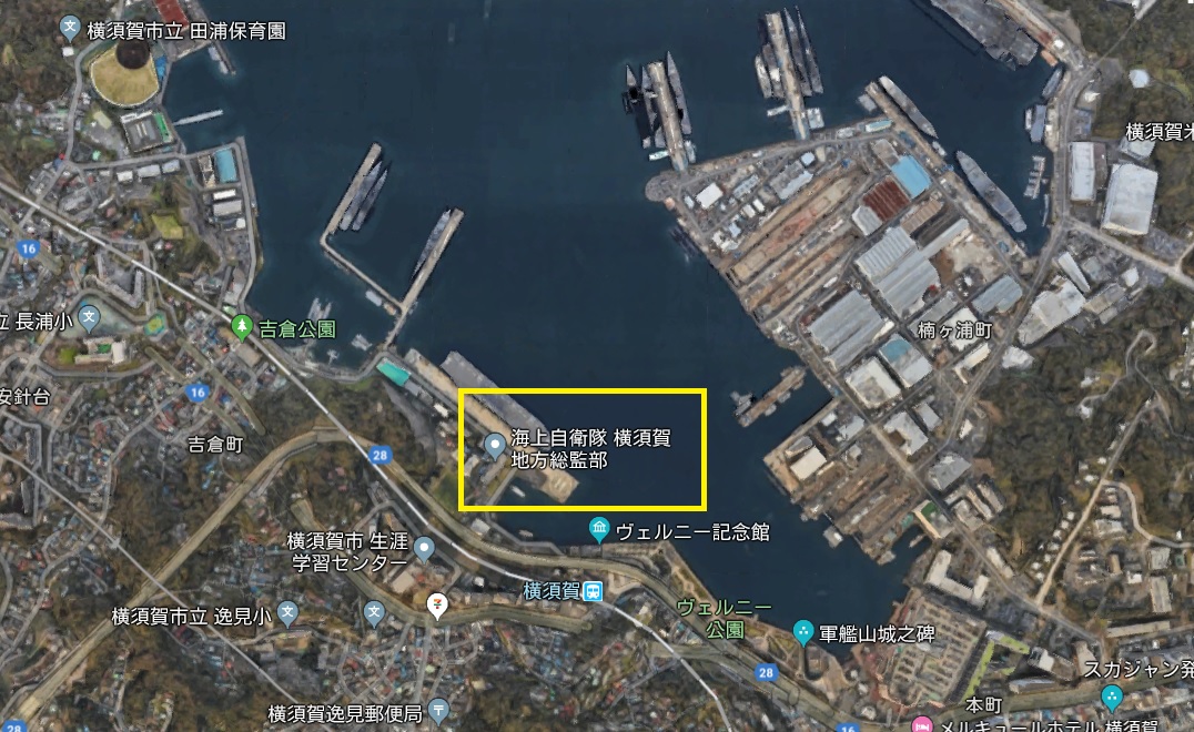 Googleマップ　横須賀