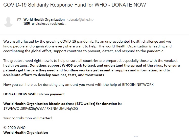 COVID-19 Solidarity Response Fund for WHO - DONATE NOW