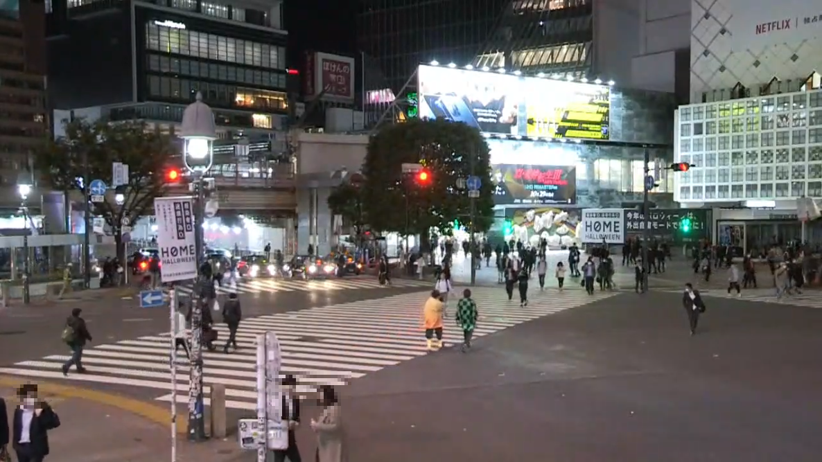 渋谷スクランブル交差点　ハロウィン