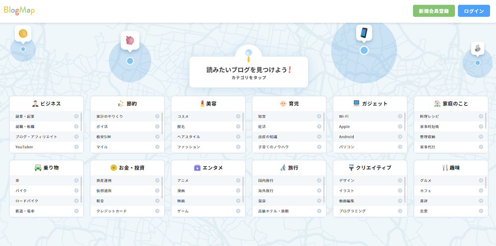 Blog Map