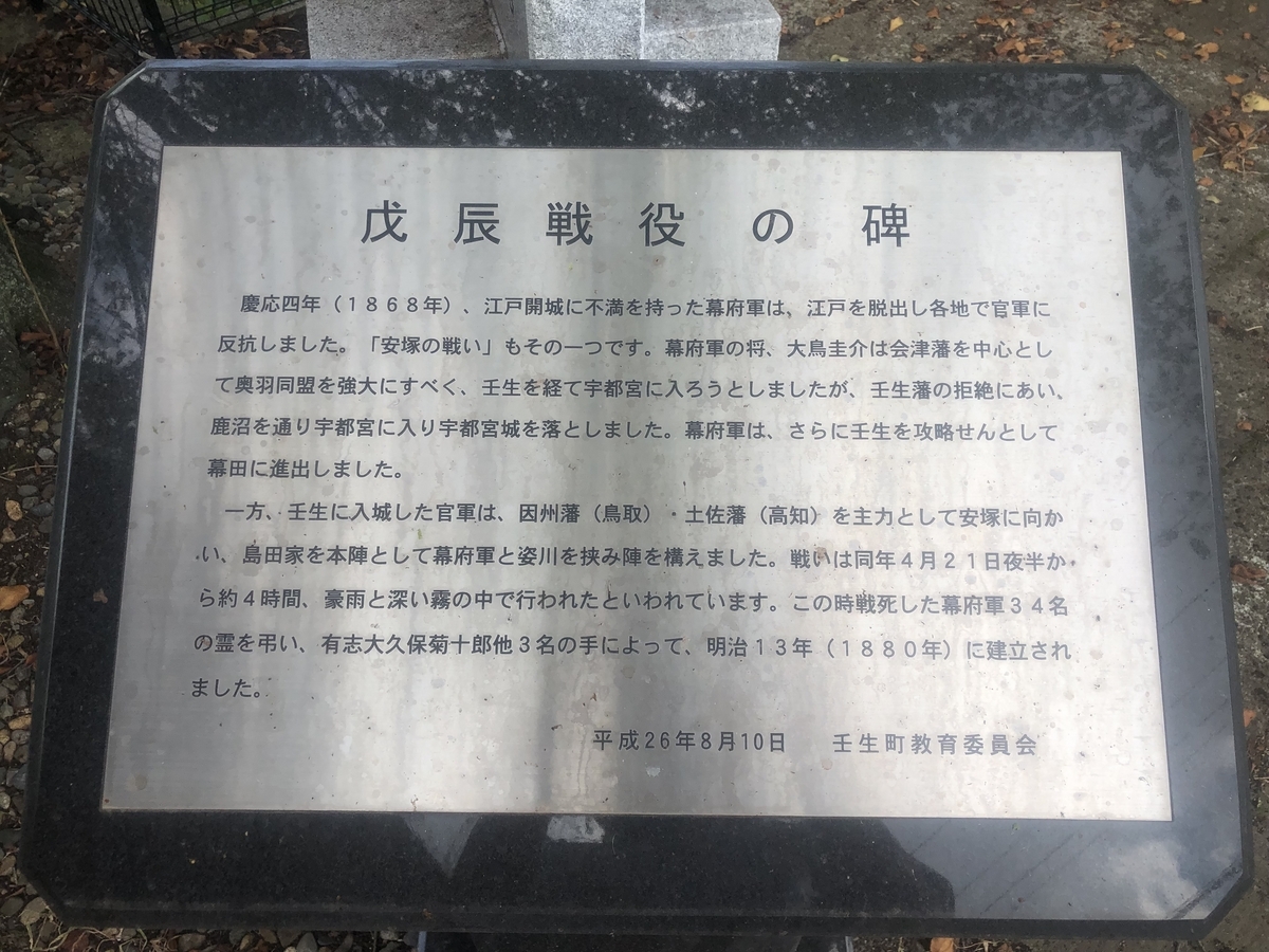 戊辰戦役の碑