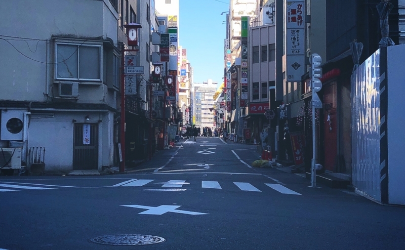 グリーン大通りから日本政策金融公庫池袋支店の前をサンシャイン通りに向かって路地をはいったところ。※無断転載お断り。
