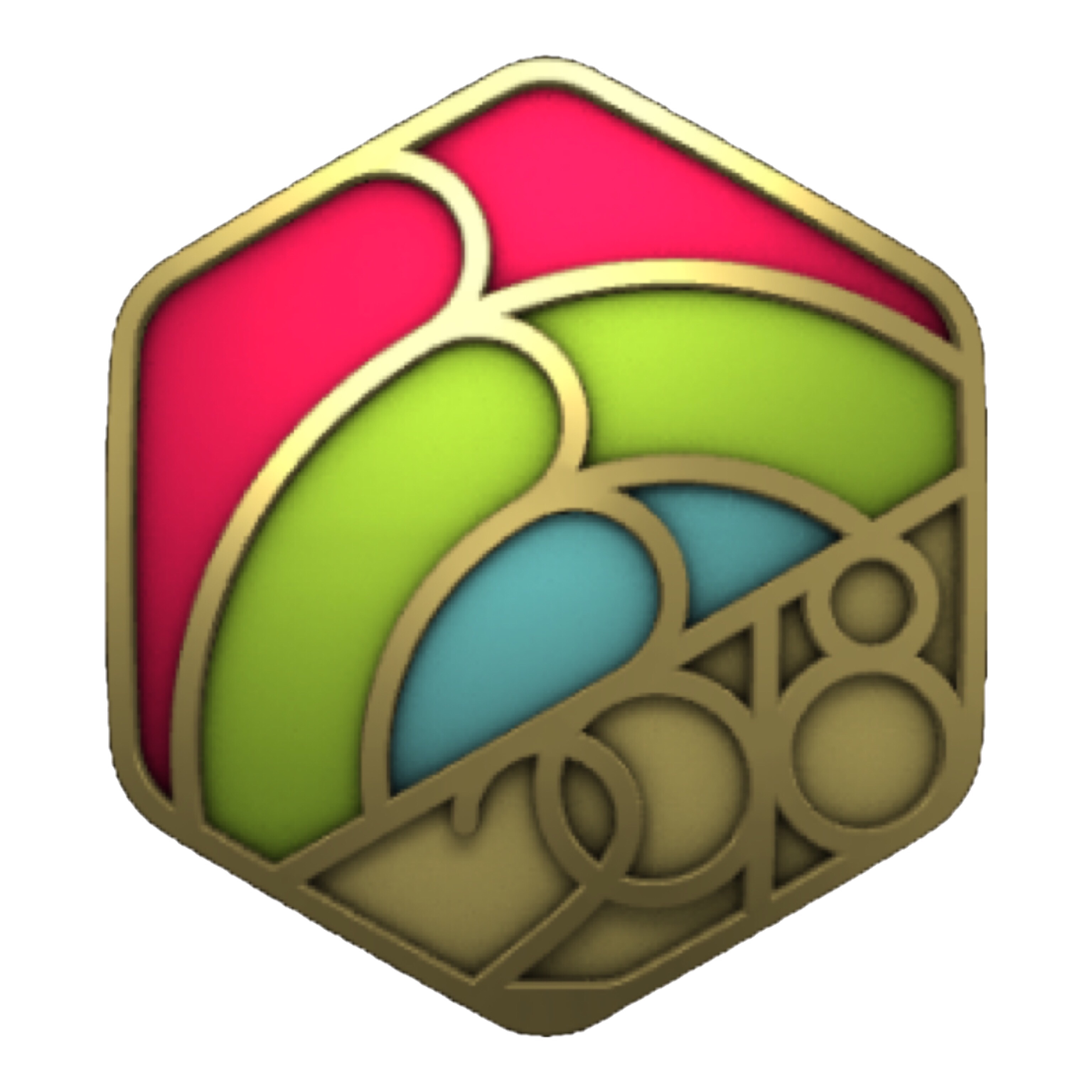 Apple Watchの「謹賀新年チャレンジ」の2018年1月版で獲得したバッジ。