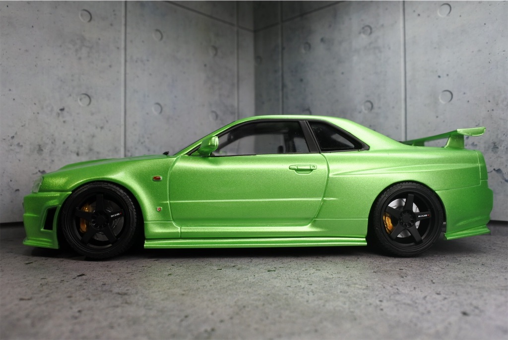 アオシマ1/24 R34スカイラインGTR Z tune制作3 完成 - Garage