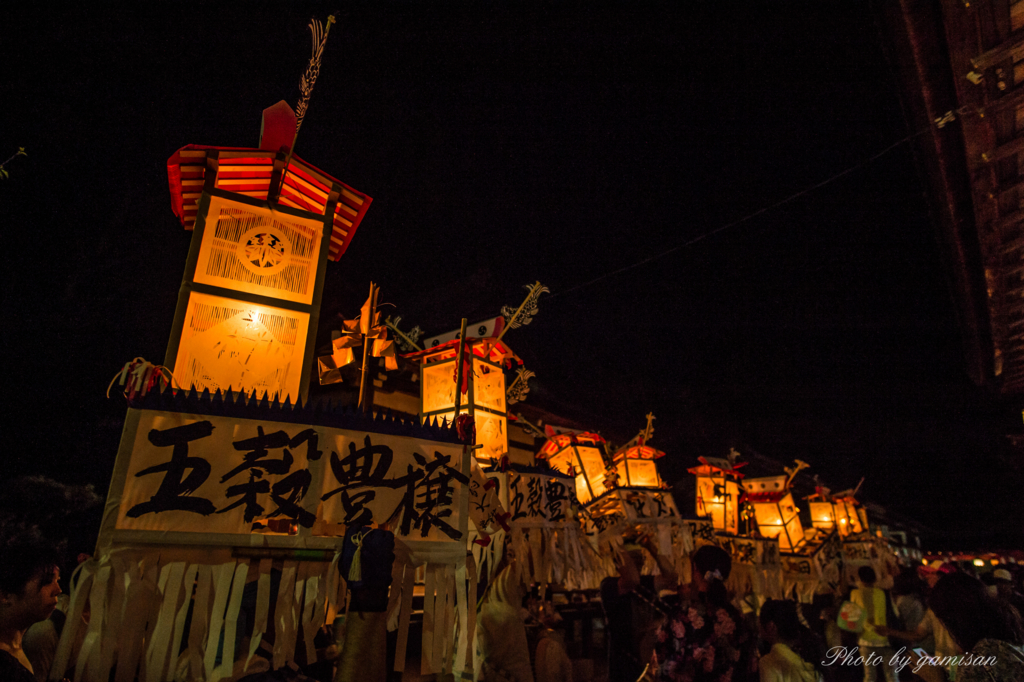 大原祇園祭の灯篭