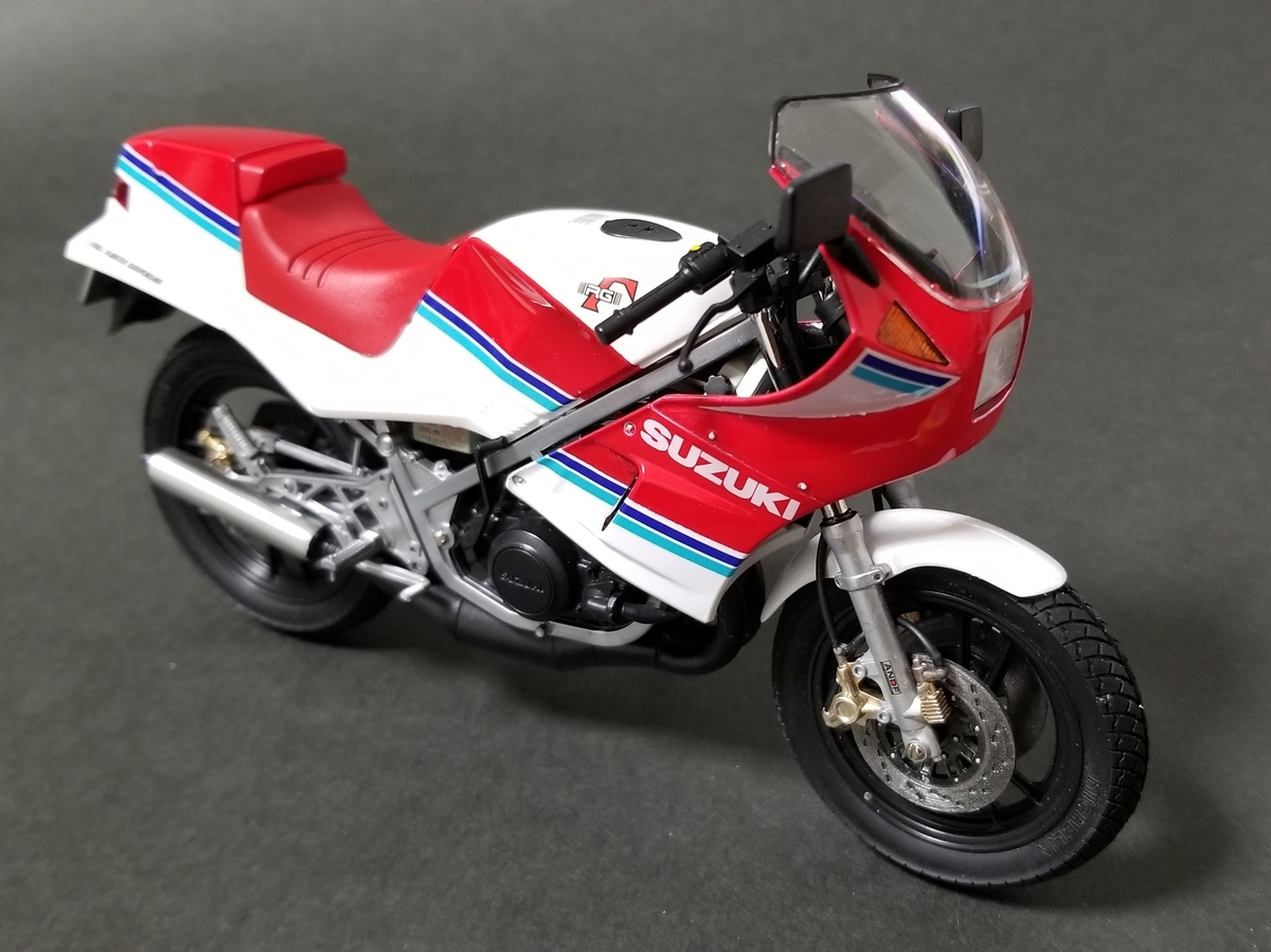 タミヤ 1/12 スズキRG250ガンマ & ガンマ フルオプション (各1台) 完成 