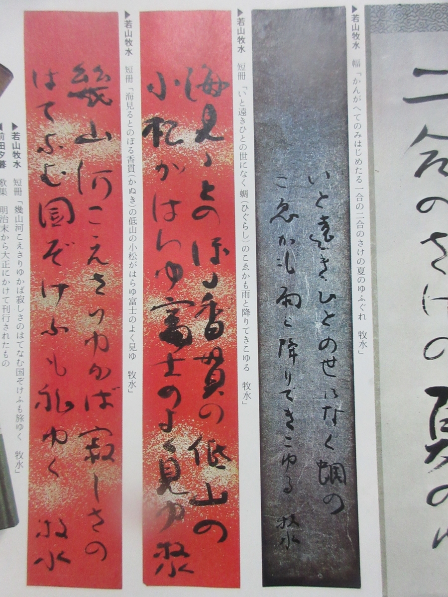 幾山河越えさりゆか寂しさの⋯(牧水)直筆短冊 - 剣持雅舟のブログ