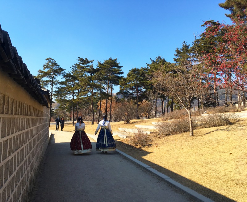 景福宮での韓服姿