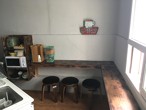 ホテルファクトリーのキッチン