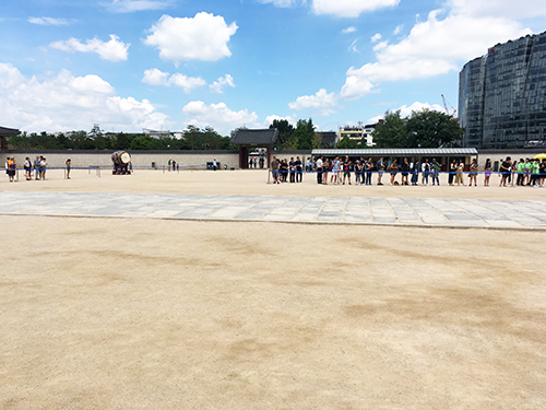 景福宮守門将交代儀式開始前