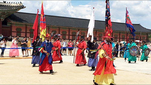 景福宮守門将交代儀式守門将と一団入場