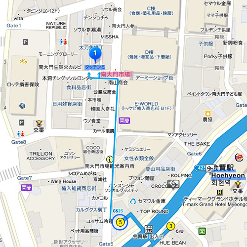 南大門市場で朝食。鶏煮込みスープ、タッコムタン in ローカル食堂。[会賢]｜タッチンミ