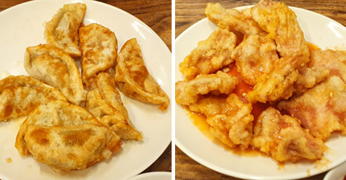 中華料理「二品粉食」の焼き餃子とクォバロウ