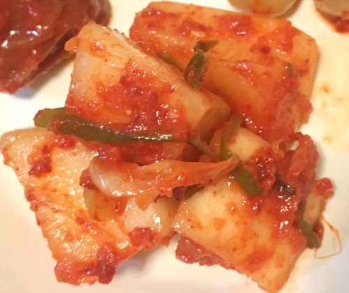 韓国キムチ「おみり(Ohm!r!)」のカクテキin上野コリアンタウン